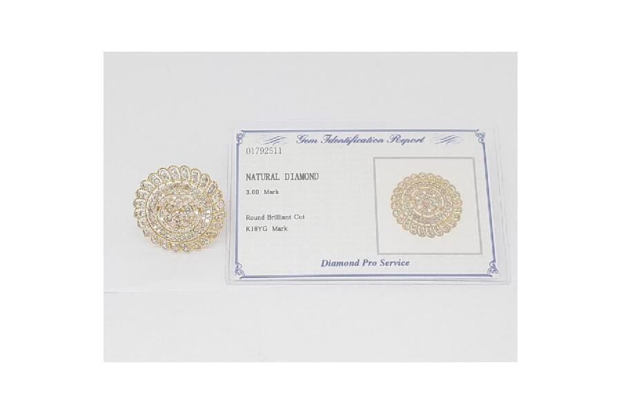 ☆サイズ12号☆K18WG/ ダイヤモンドリング☆0.01ct