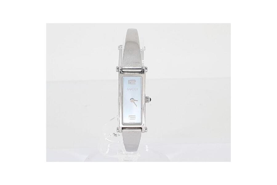 GUCCI グッチ 1500L シルバー文字盤 SS ステンレス バングル