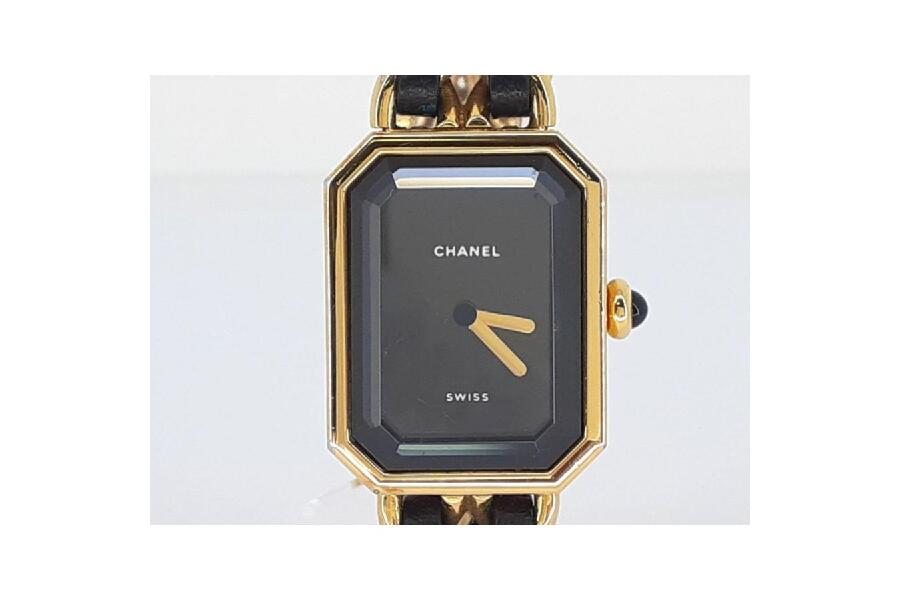 シャネル プルミエールM クォーツ レディース 腕時計 革ベルト6時側
