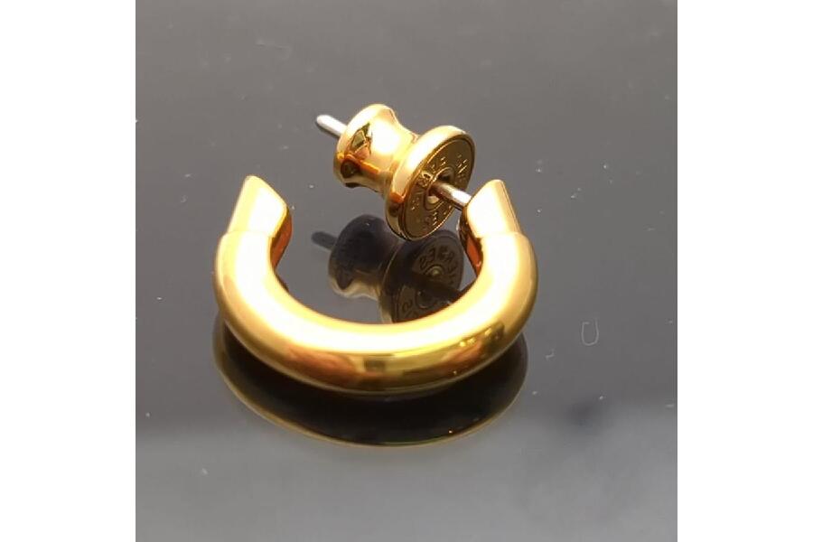 HERMESサボピアス：片耳で彩るゴールド×オレンジの魅力 #入荷しました