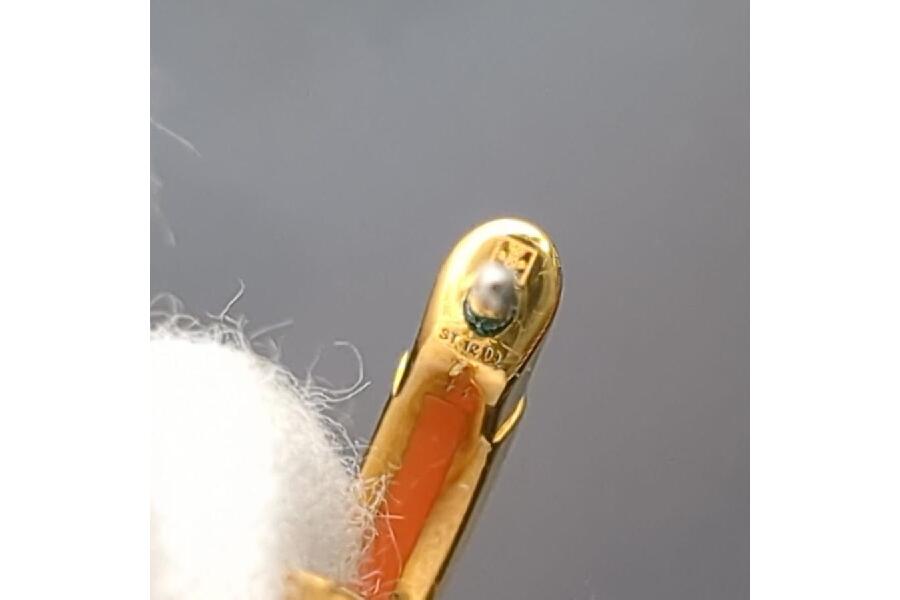 HERMESサボピアス：片耳で彩るゴールド×オレンジの魅力 #入荷