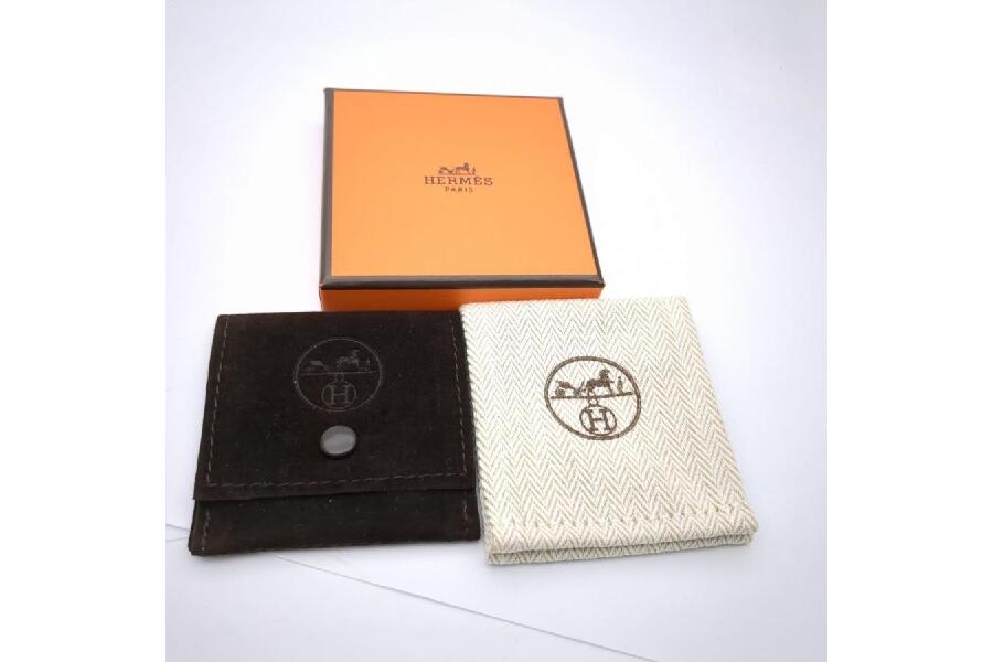 HERMES サボピアス 片耳用 HERMESサボピアス：片耳で彩るゴールド×オレンジの魅力 #入荷