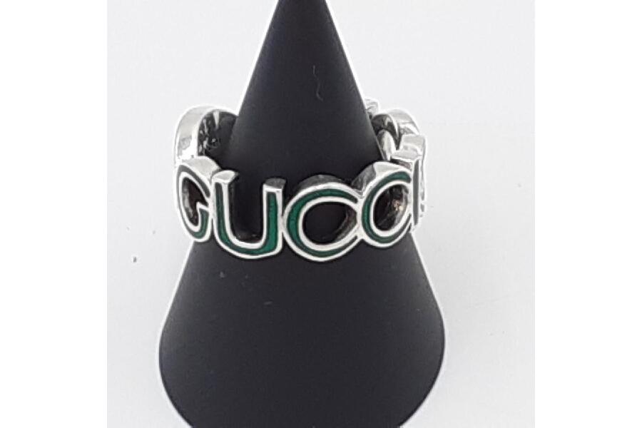 ユウ65　現行品✨希少✨美品　GUCCI インターロッキングG スネーク 新品未使用 GUCCI インターロッキングG エナメル26号 リング