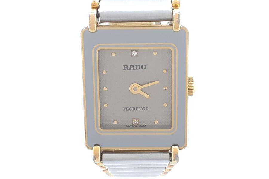 美*様様 RADO FLORENCE メンズ不動 Florence Diamonds レディース ステンレススチール 時計