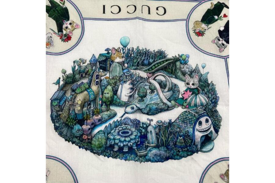 GUCCI限定 ヒグチユウコのグリーンハンカチ のご紹介！｜2026年03月09
