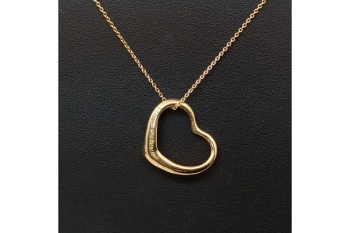 ティファニー ネックレス オープンハート Tiffany & Co. K18YG 5.4g