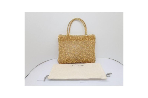 【美品】松屋銀座本店 アンテプリマ ゴールド フラワー ハンドバッグ 美品】松屋銀座本店 アンテプリマ ゴールド フラワー ハンドバッグ