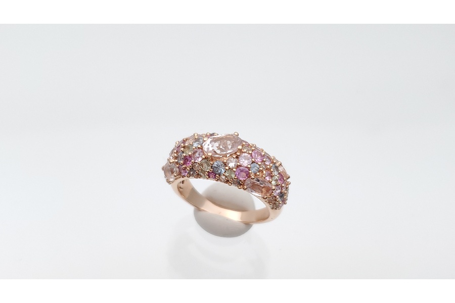 GSTV K18PG モルガナイトリング 約1.00ct モルガナイトリング 1.00ct