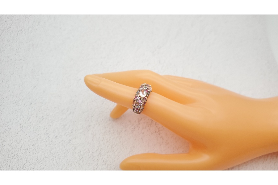 GSTV k18モルガナイトチャーム1.40ct新品未使用品