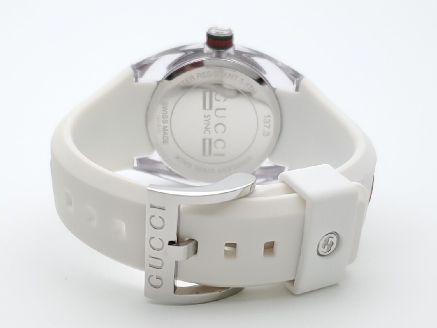 【箱付/保】GUCCI 137.3シンク ユニセックス腕時計/シェリーライン GUCCI 137.3シンクユニセックス腕時計/シェリーライン