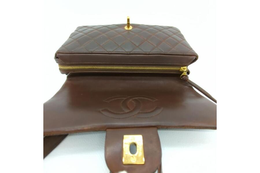 人気です シャネル リュック マトラッセ ラムスキン ブラウン チェーン