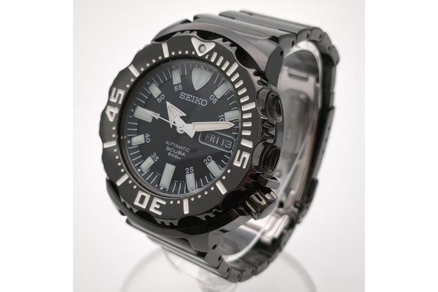 SEIKO 自動巻き時計 ブラックナイト（ジャンク品）　レア品 SEIKO 自動巻き時計 ブラックナイト（ジャンク品） レア品