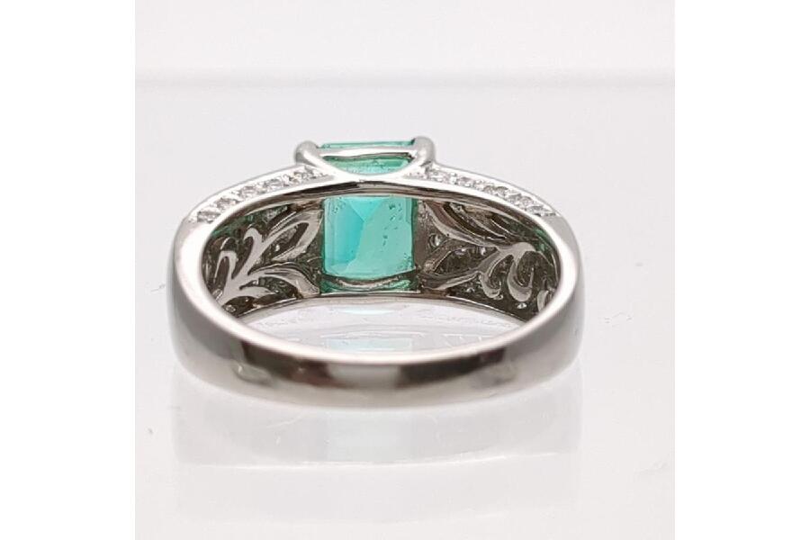 ソーティング 天然エメラルド 2.70ct リング 16号 プラチナ900 9.3g