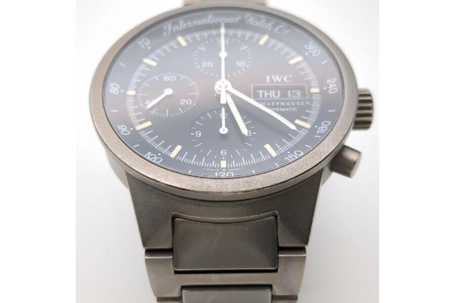 OH済 IWC シャフハウゼン GSTクロノグラフ チタン IW370703 Cal
