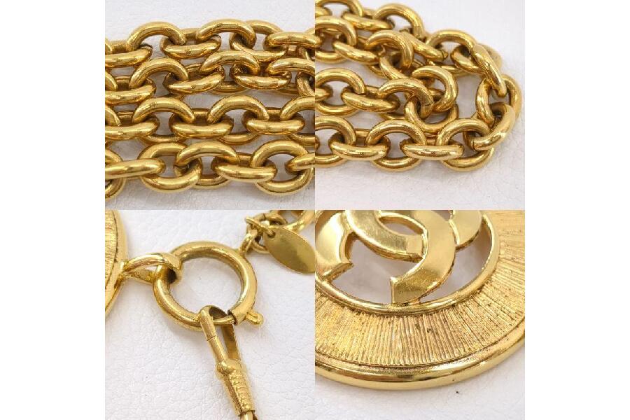 ゴールドヴィンテージシャネル　約80cm　ゴールド　ラウンド　ヴィンテージ 中古・古着通販】CHANEL (シャネル) ヴィンテージネックレス