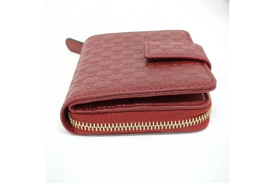 GUCCI 二つ折り財布 ベージュ/ワインレッド/赤 ネット限定】 GUCCI グッチ チェリー二つ折り財布 476050 レザー