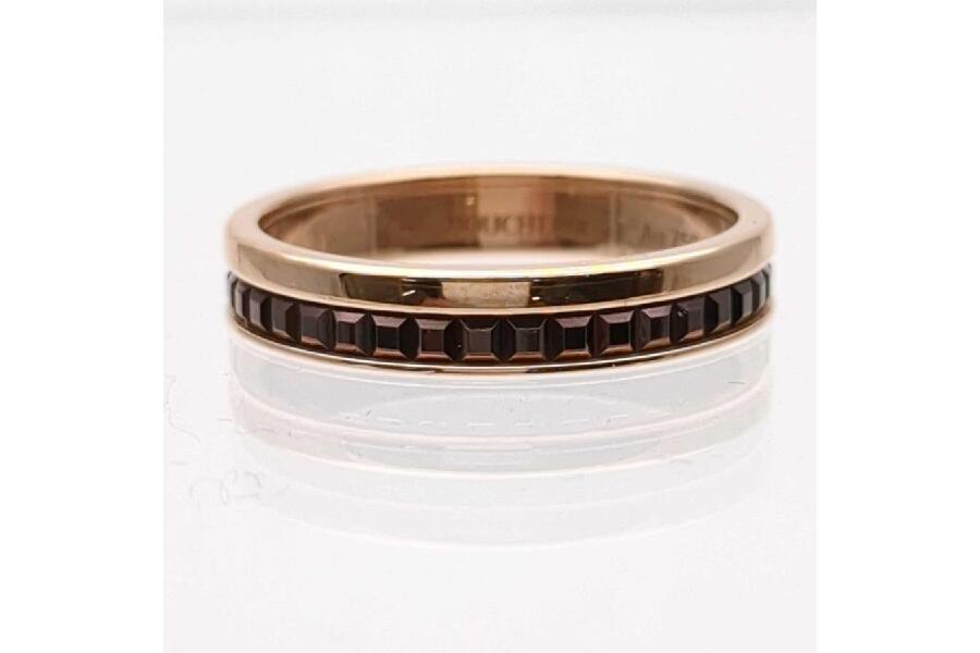 27/ブシュロン K18WG 750 キャトルクラシック リング 指輪 ブシュロン キャトルクラシックリング Au750 4.3g T57 16.5号 K18 指輪