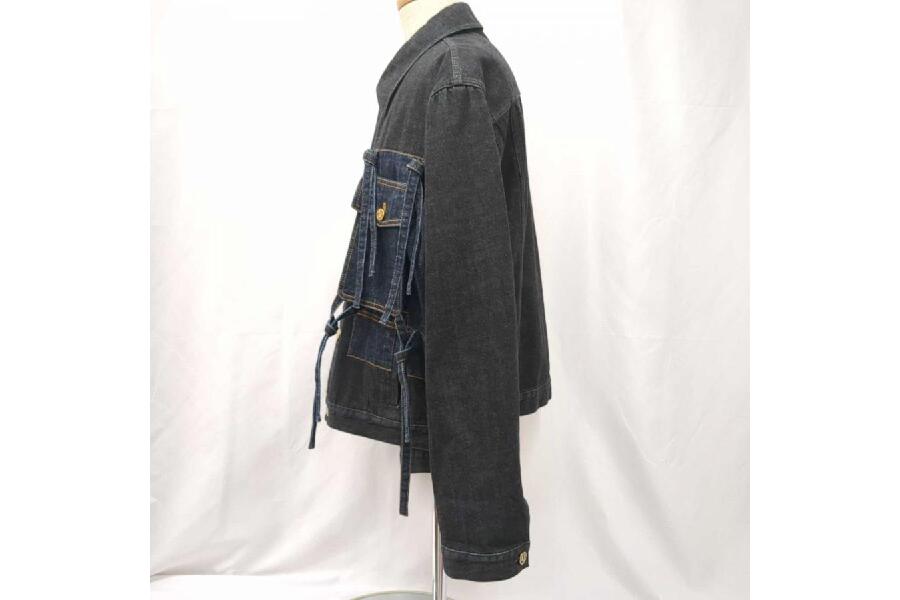 ルイヴィトン デニムジャケット カラコラム 22AW 52 XL【和さん様】 ルイヴィトン カラコラム デニム ジャケット 1AA4NU メンズ ブラック