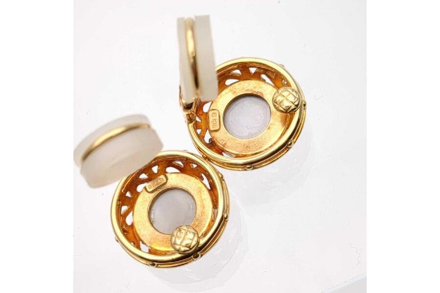 中古のMIKIMOTO K18ピクウェシェルイヤリング魅力解説 #入荷しました