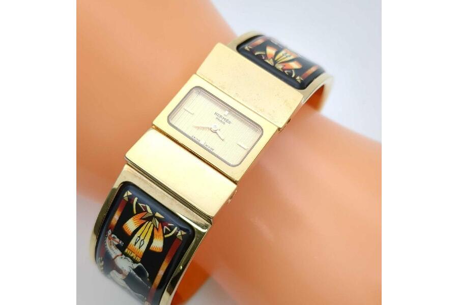 【2024年製 新品】 HERMES ロケ #入荷しました バングルクォーツウォッチ中古品 アクセサリー