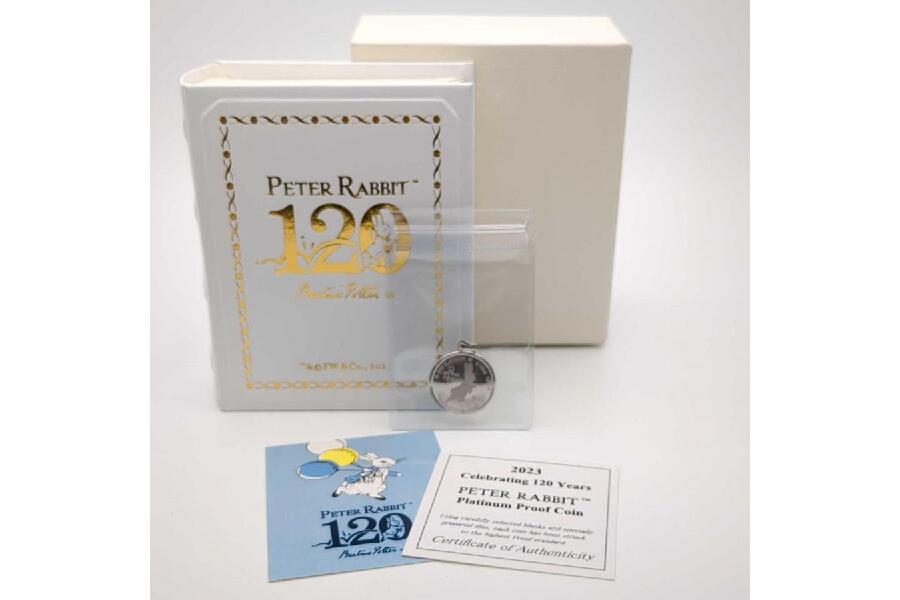 ピーターラビット　純プラチナコイン　120周年記念 ピーターラビット120周年記念プラチナコイン：希少な逸品 #入荷