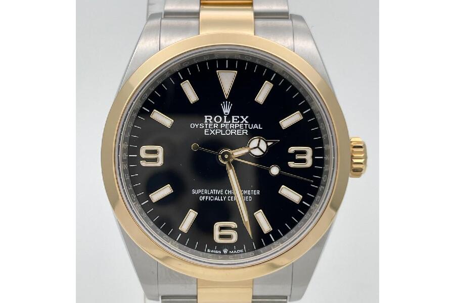 323様ご依頼用36 ロレックス エクスプローラー36 124273 SS/YG コンビ：洗練と堅牢の