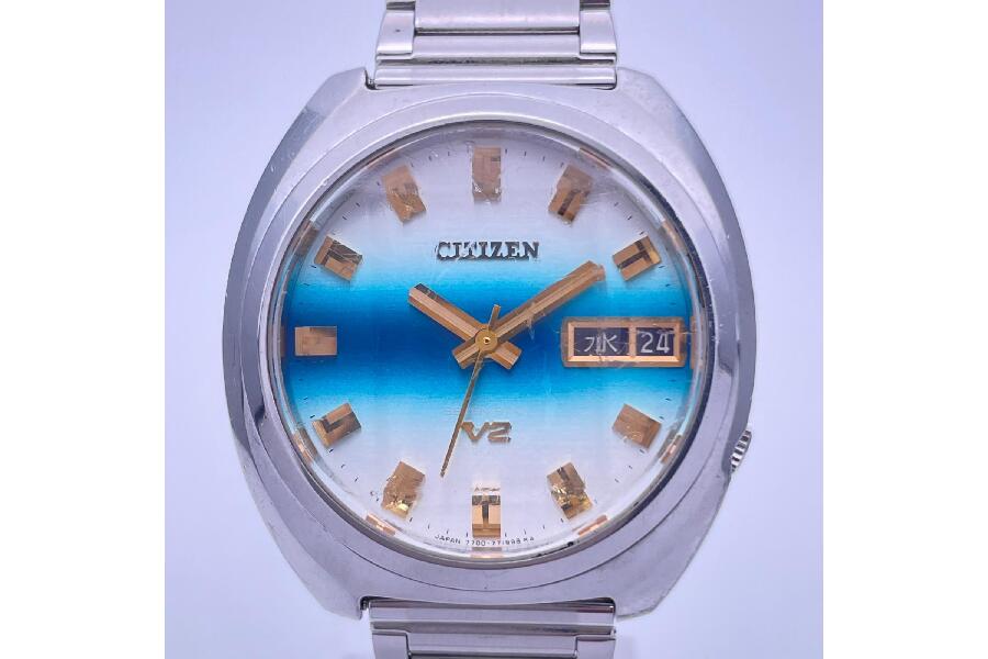 CITIZEN セブンスターV2 ブルー×ホワイト 38mm 中古品｜2026年07月23日