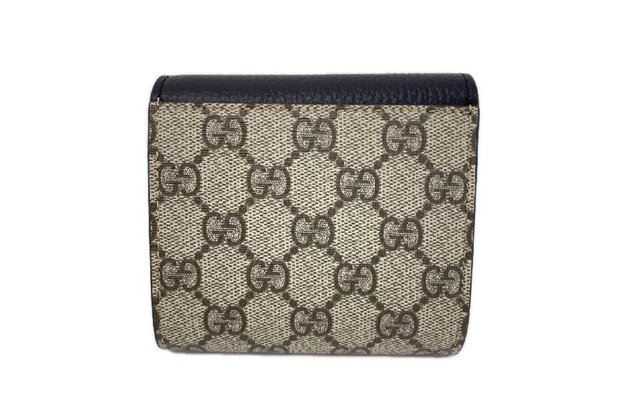 GUCCI グッチ GGマーモント 二つ折り財布 GGスプリーム　598587 入荷速報】グッチ GGマーモント GGスプリーム 二つ折り財布 598587 が