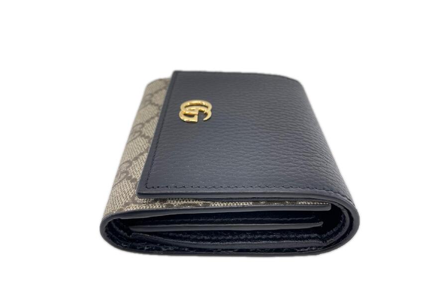 入荷速報】グッチ GGマーモント GGスプリーム 二つ折り財布 598587 が