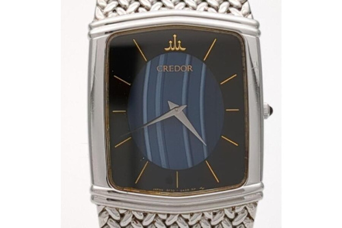 セイコー クレドール 2F70-5380 クォーツ ブルーメノウ文字盤
