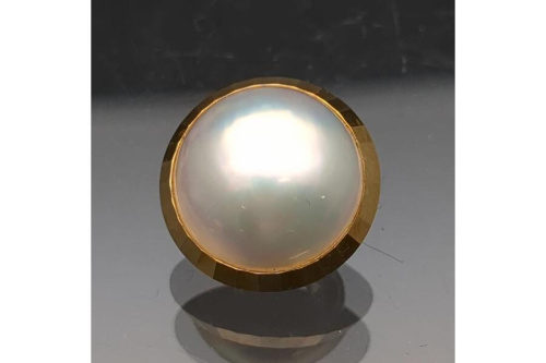 マベパールイヤリング K18 6.6g 14.5mm 18金 真珠 Pearl 中古 入荷しま