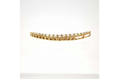 GSTV ペンダントトップ K18 1.4g ダイヤモンド ライン チャーム 0.48ct