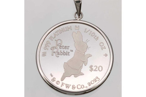 大特価！新品:ピーターラビット　純プラチナ120周年記念　1/20オンス ピーターラビット120周年記念プラチナコイン：希少な逸品 #入荷しま