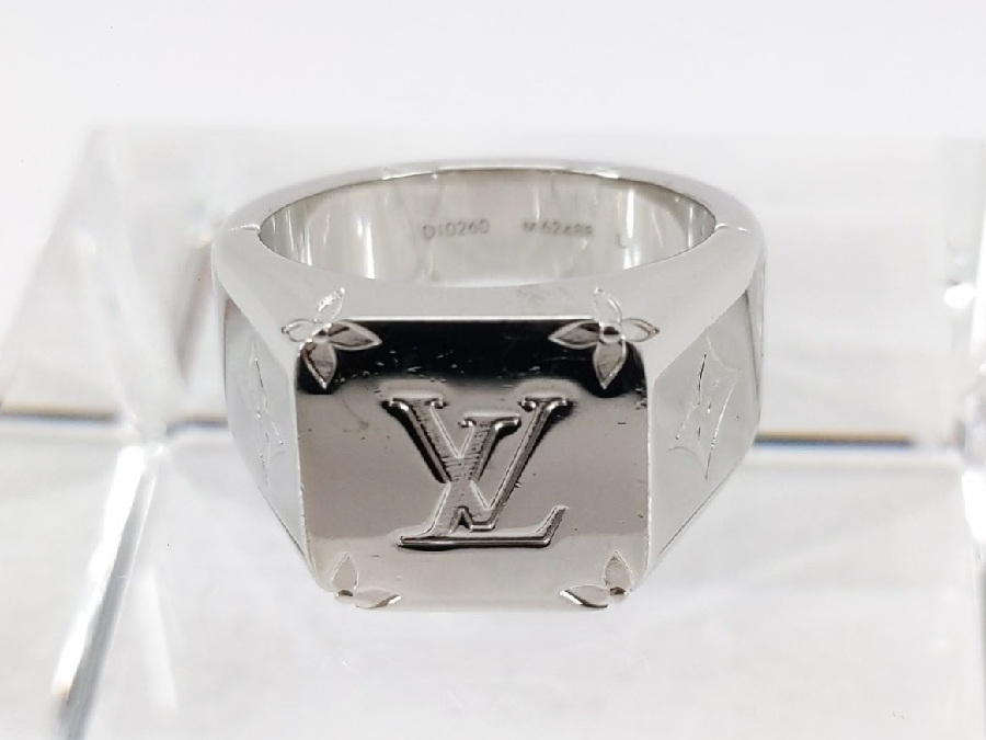 ルイヴィトン 大人気の シグネットリング M62488 Lサイズ 約21号 買取  