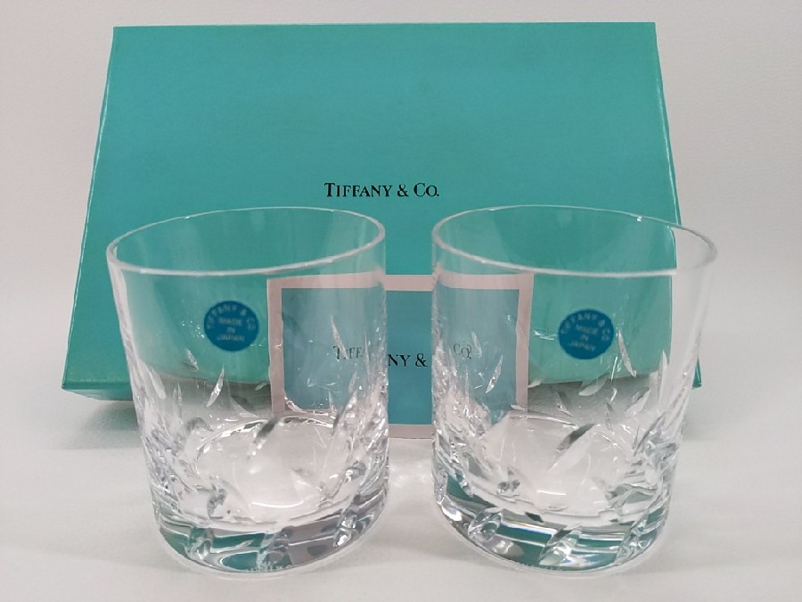 【新品未使用】ティファニー Tiffany&co. ペアグラス①