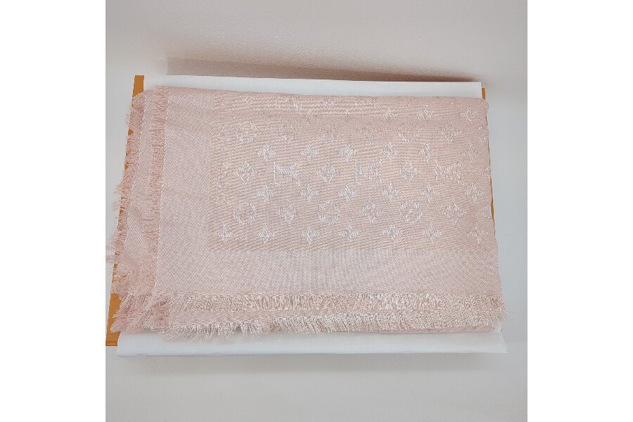 ルイ・ヴィトン（LOUIS VUITTON）シルク＆ウール M76874 大判ショール