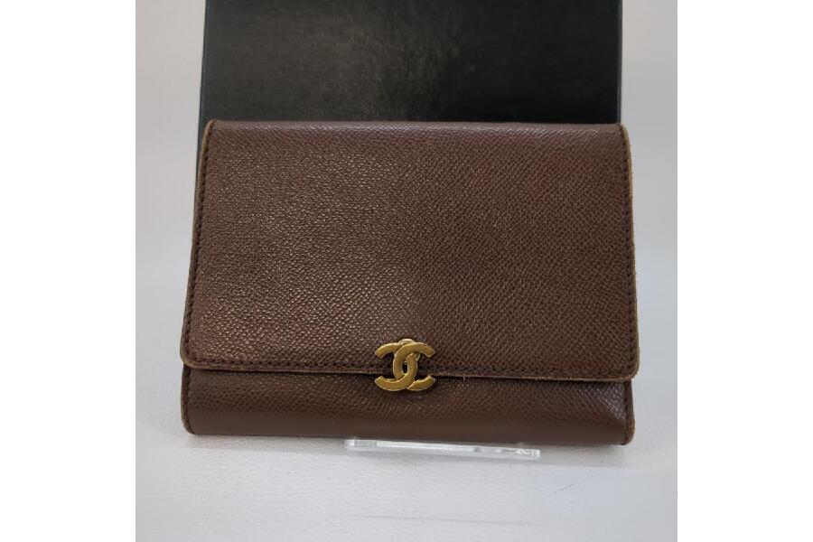 CHANEL ココロック 三つ折り財布 ゴールド金具 ギャランティー
