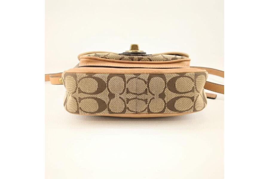 楽天市場】美品 COACH コーチ シグネチャー ベージュ ブラウン