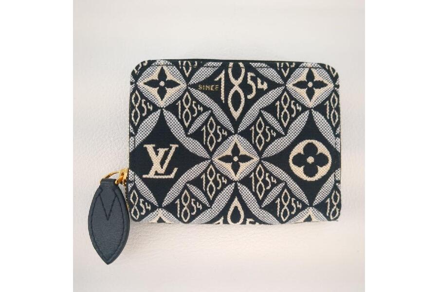 Aランクライン■極美品■ LOUIS VUITTON ルイヴィトン M69997 モノグラムジャガード Since 1854 ジッピーコインパース コインケース ブラック系 AP9584