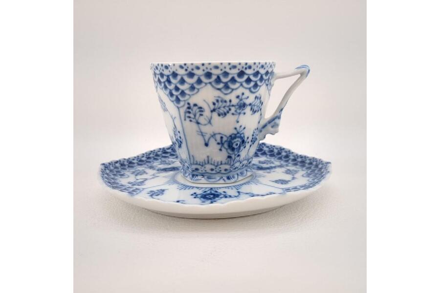 未使用品 ロイヤルコペンハーゲン ブルーフルーテッド・フルレース 