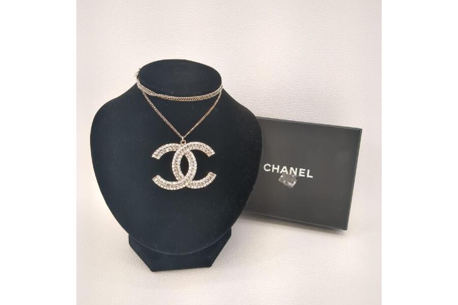 CHANEL シャネル ネックレス ココマーク ラインストーン