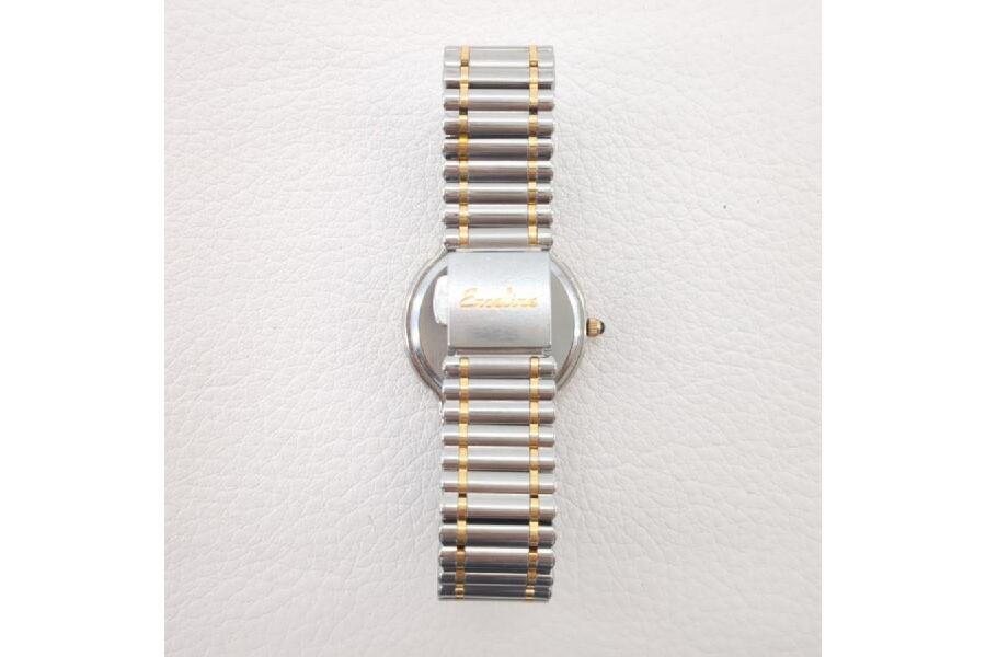 保証付 セイコー エクセリーヌ 1F21-0E00 クオーツ 18金ベゼル