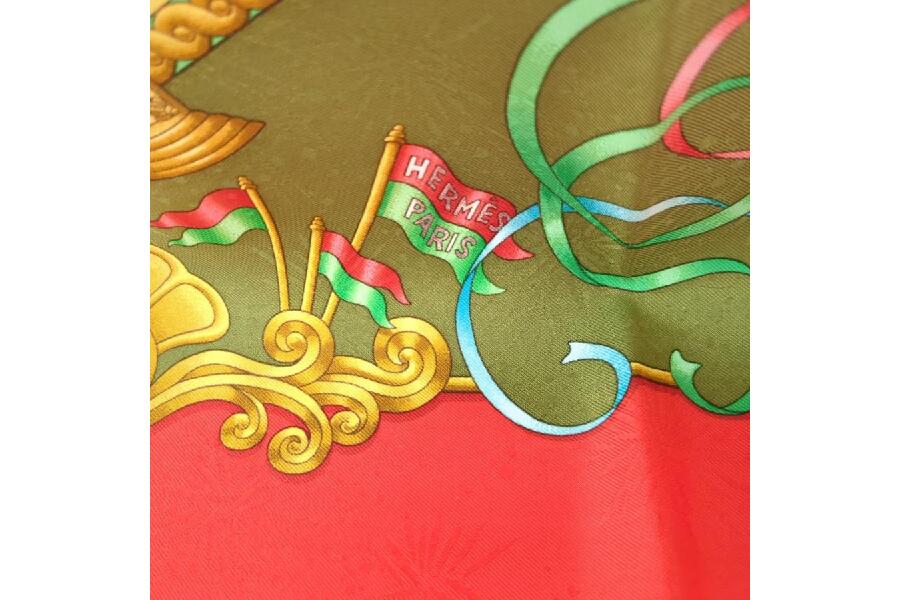 未使用品】希少 HERMES スカーフ LUNA PARK メリーゴーランド 馬