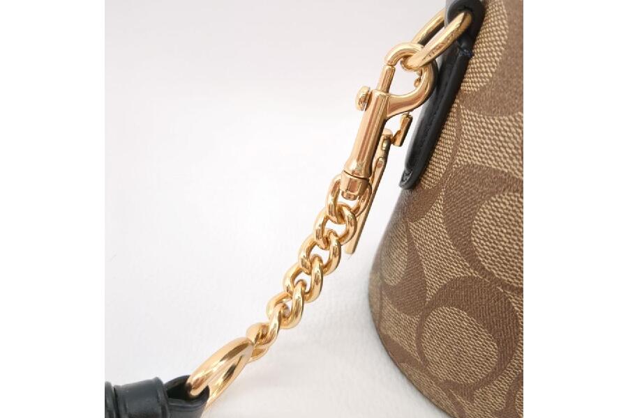 極美品✨COACH コーチ 2way ハンドバッグ　レザー　シャンパンゴールド COACH コーチ CA177 2WAY ハンドバッグ レザー レディース