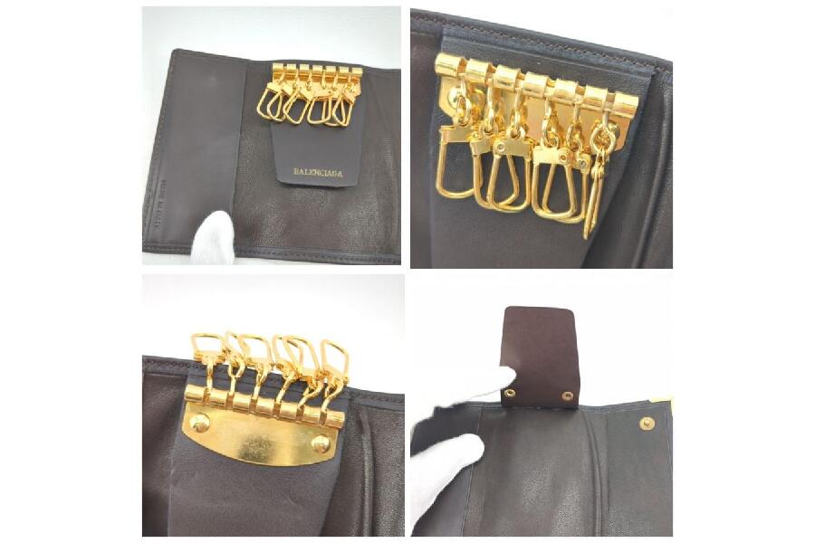 BALENCIAGA 7452 ブラウンレザー 小物で魅せる大人の風格 #入荷