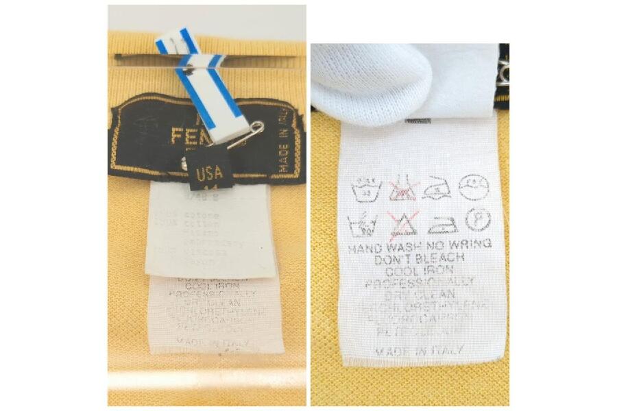 Co-1　FENDI ポロシャツ　白 Vintage 楽天市場】FENDI JEANS / フェンディズッカ柄 半袖 ポロシャツ