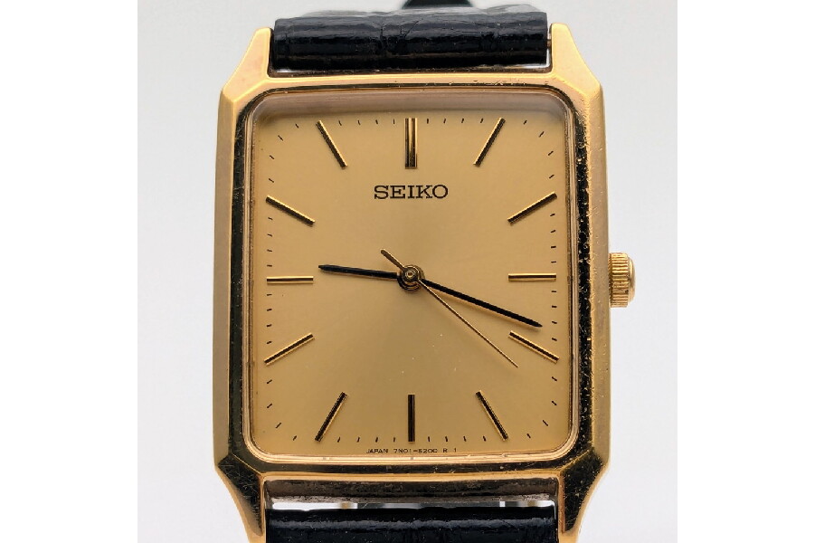 入荷速報】SEIKO クォーツ 7N01-5180 メンズ腕時計 – レトロなゴールド