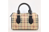 BURBERRY ヘイマケットチェック ミニボストンバッグ BURBERRY（バーバリー） 美品 ヘイマーケットチェック ミニ ボストン