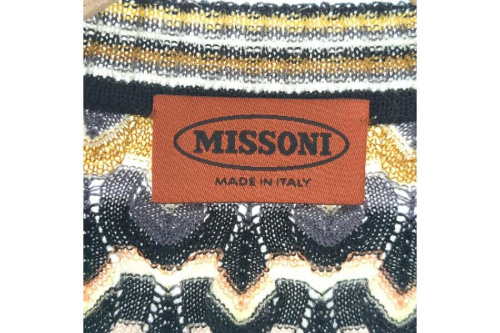 未使用級 最高級オレンジタグ 近年モデル ミッソーニ サマーニット