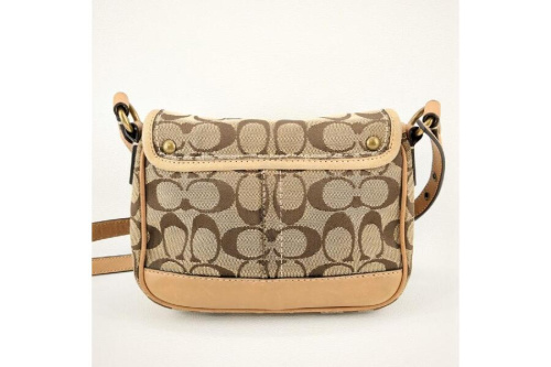 COACH コーチ ミニ ショルダーバッグ ベージュ シグネチャー F10566